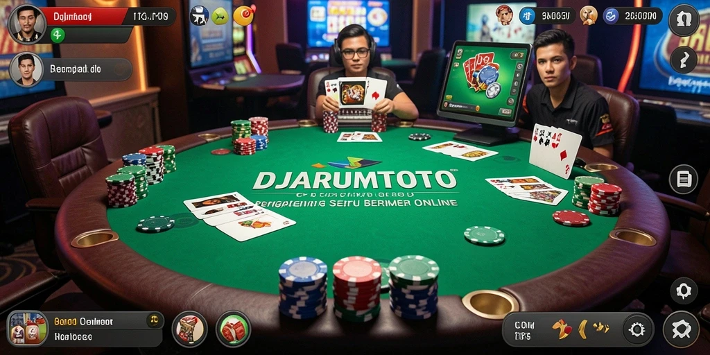 Tampilan menarik dalam gameplay Poker DJARUMTOTO yang seru.